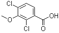 2,4-Dichloro-3-methoxybenzoic acid molecular structure (CAS 115382-33-7)