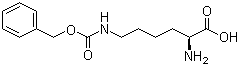 structure of CAS# 1155-64-2, N6-Cbz-L-Lysine;H-Lys(Z)-OH; N6-[(Phenylmethoxy)carbonyl]-D-lysine; (S)-2-Amino-6-benzyloxycarbonylaminohexanoic acid