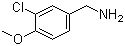 3-Chloro-4-methoxybenzenemethanamine molecular structure (CAS 115514-77-7)
