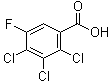 2,3,4-Trichloro-5-fluorobenzoic acid molecular structure (CAS 115549-04-7)