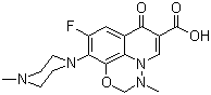 structure of CAS# 115550-35-1, Marbofloxacin;9-Fluoro-2,3-dihydro-3-methyl-10-(4-methyl-piperazino)-7-oxo-7H-pyrido[1,2,3-ij][1,2,4]benzoxadiazine-6-carboxylic acid
