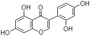 结构式 CAS# 1156-78-1, 2'-羟基金雀异黄素; 2',4',5,7-四羟基异黄酮