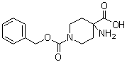 4-Amino-1,4-piperidinedicarboxylic acid 1-(phenylmethyl) ester molecular structure (CAS 115655-41-9)