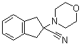 2,3-二氢-2-(4-吗啉基)-1H-茚-2-甲腈分子结构 (CAS 1157501-77-3)