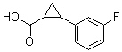 2-(3-Fluorophenyl)cyclopropanecarboxylic acid molecular structure (CAS 1157561-41-5)