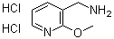 2-甲氧基-3-吡啶甲胺二盐酸盐分子结构 (CAS 1158447-85-8)