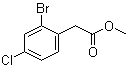 结构式 CAS# 115871-49-3, 2-溴-4-氯苯乙酸甲酯