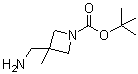 3-(Aminomethyl)-3-methyl-1-azetidinecarboxylic acid 1,1-dimethylethyl ester molecular structure (CAS 1158758-85-0)