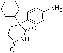 (+/-)-3-(4-Aminophenyl)-3-cyclohexylpiperidine-2,6-dione molecular structure (CAS 115883-22-2)