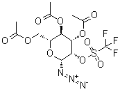 beta-D-Mannopyranosyl azide 3,4,6-triacetate 2-(1,1,1-trifluoromethanesulfonate) molecular structure (CAS 1159265-99-2)