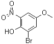 structure of CAS# 115929-59-4, 2-Bromo-4-methoxy-6-nitrophenol