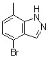 结构式 CAS# 1159511-74-6, 4-溴-7-甲基-1H-吲唑