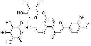 5-O-(beta-Hydroxyethyl)diosmin molecular structure (CAS 115960-14-0)