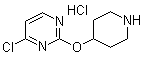 4-Chloro-2-(4-piperidinyloxy)pyrimidine hydrochloride molecular structure (CAS 1159823-41-2)