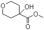 Tetrahydro-4-hydroxy-2H-pyran-4-carboxylic acid methyl ester molecular structure (CAS 115996-72-0)