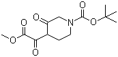 4-甲氧草酰基-3-氧代哌啶-1-羧酸叔丁酯分子结构 (CAS 1159983-63-7)