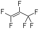 Hexafluoropropylene molecular structure (CAS 116-15-4)