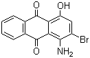 structure of CAS# 116-82-5, Disperse Violet 17;1-Amino-2-bromo-4-hydroxy-9,10-anthraquinone; 1-Amino-2-bromo-4-hydroxyanthraquinone