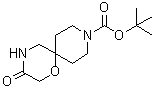 structure of CAS# 1160247-07-3, tert-Butyl 3-oxo-1-oxa-4,9-diazaspiro[5.5]undecane-9-carboxylate
