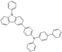 N-Phenyl-N-[4-(9-phenyl-9H-carbazol-3-yl)phenyl]-[1,1'-biphenyl]-4-amine molecular structure (CAS 1160294-58-5)
