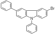 3-Bromo-6,9-diphenyl-9H-carbazole molecular structure (CAS 1160294-85-8)