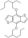 4,8-Bis[(2-ethylhexyl)oxy]benzo[1,2-b:4,5-b']dithiophene molecular structure (CAS 1160823-77-7)
