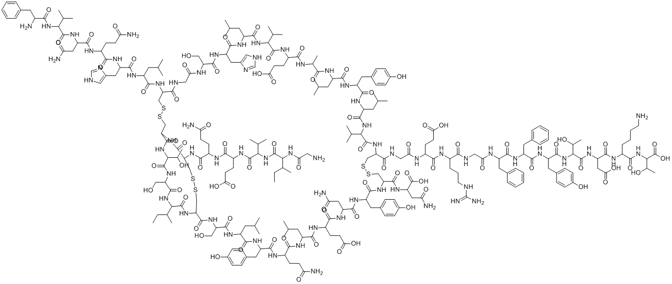 Insulin aspart molecular structure (CAS 116094-23-6)