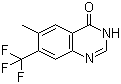 结构式 CAS# 1160994-09-1, 6-甲基-7-(三氟甲基)-4(3H)-喹唑啉酮