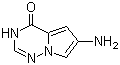 6-Aminopyrrolo[2,1-f][1,2,4]triazin-4(1H)-one molecular structure (CAS 1160995-01-6)