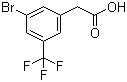 结构式 CAS# 1161362-01-1, 3-溴-5-(三氟甲基)苯乙酸