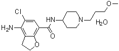 普芦卡必利一水合物分子结构 (CAS 1161952-84-6)