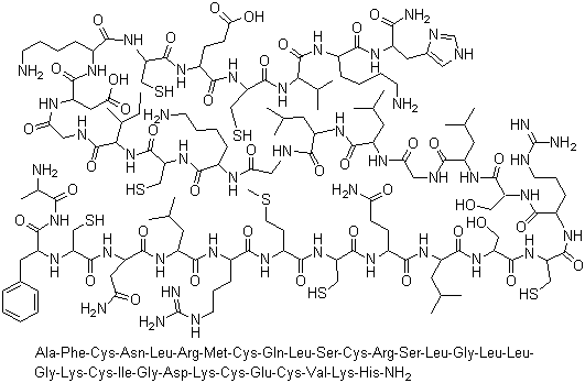Leiurotoxin I (reduced) molecular structure (CAS 116235-63-3)