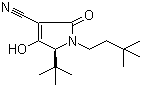 1-(3,3-二甲基丁基)-5-(叔丁基)-2,5-二氢-4-羟基-2-氧代-1H-吡咯-3-甲腈分子结构 (CAS 1162665-55-5)