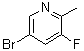 structure of CAS# 1162674-74-9, 5-Bromo-3-fluoro-2-methylpyridine