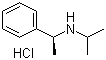 (S)-(-)-N-异丙基-1-苯乙胺盐酸盐分子结构 (CAS 116297-12-2)