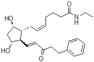 15-ketobimatoprost molecular structure (CAS 1163135-96-3)