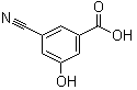3-Cyano-5-hydroxybenzoic acid molecular structure (CAS 1163141-57-8)