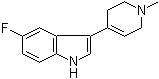 5-Fluoro-3-(1-methyl-1,2,3,6-tetrahydro-4-pyridinyl)-1H-indole molecular structure (CAS 116480-54-7)