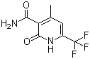 1,2-二氢-4-甲基-2-氧代-6-(三氟甲基)-3-吡啶甲酰胺分子结构 (CAS 116548-07-3)