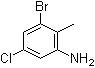 3-Bromo-5-chloro-2-methylbenzenamine molecular structure (CAS 1166756-72-4)