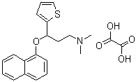 N,N-Dimethyl-3-(1-naphthalenyloxy)-3-(2-thienyl)propanamine oxalate molecular structure (CAS 116817-12-0)