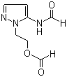 5-Formamide-1-(2-formyloxyethyl)pyrazole molecular structure (CAS 116856-18-9)