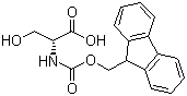 structure of CAS# 116861-26-8, N-[(9H-Fluoren-9-ylmethoxy)carbonyl]-D-serine;Fmoc-D-Ser-OH