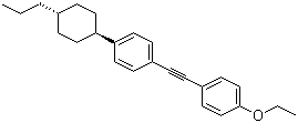 structure of CAS# 116903-48-1, trans-1-Ethoxy-4-(2-(4-(4-propylcyclohexyl)phenyl)ethynyl)benzene