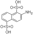 2-萘胺-1,5-二磺酸分子结构 (CAS 117-62-4)