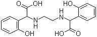 结构式 CAS# 1170-02-1, N,N'-乙基双(2-[2-羟基苯基]甘氨酸)