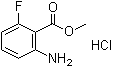 2-Amino-6-fluorobenzoic acid methyl ester hydrochloride (1:1) molecular structure (CAS 1170167-90-4)