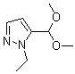 5-(Dimethoxymethyl)-1-ethyl-1H-pyrazole molecular structure (CAS 1170194-07-6)