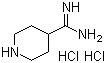 结构式 CAS# 1170937-23-1, 哌啶-4-甲脒二盐酸盐