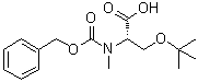 O-(1,1-Dimethylethyl)-N-methyl-N-[(phenylmethoxy)carbonyl]-L-serine molecular structure (CAS 117106-19-1)